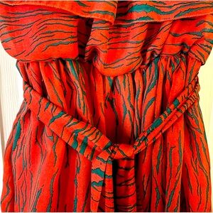 Tiered off the shoulder maxi dress